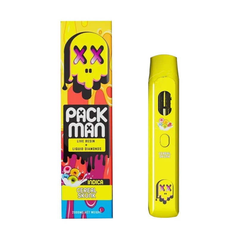 pack-man-disposable-vape-pen-cereal-skunk-800x800-1.jpg PACK MAN 2 GRAM Disposable Carts - Image 1