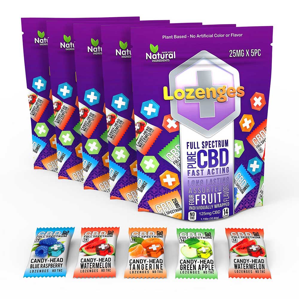 dfghoth002.jpg Candy Head 25mg Full Spectrum CBD Lozenges - Image 1