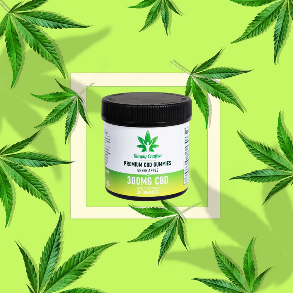 edd4_1.jpg 300mg CBD Gummies - Green Apple - Image 1